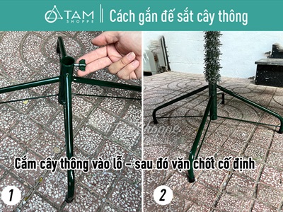 Cây thông Noel xanh lá PE 2 loại lá như thật [Cao từ 1m5-3m6] X-TREE-19